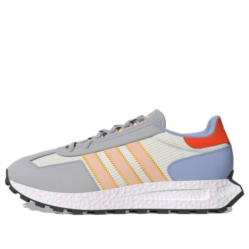 アディダス スニーカー 運動靴 青色 ブルー 白色 ホワイト 橙 オレンジ 'GREY DAWN' スニーカー メンズ ADIDAS RETROPY E5 SHOES BLUE HQ1888 / OFF WHITE ACID ORANGE BLUE DAWN