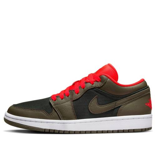 ナイキ ジョーダン オリーブ 薄墨色 薄墨色 \u0027NEWSPRINT \u0027 スニーカー レディース JORDAN (WMNS) AIR 1 LOW SE OLIVE GREY DQ6076-002 / NEWSPRINT OLIVE GREY BRIGHT
