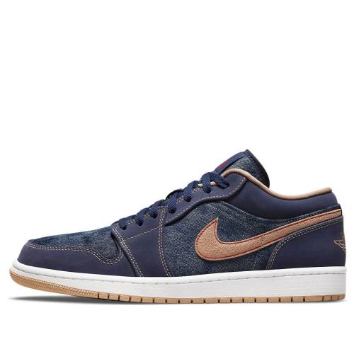 ナイキ ジョーダン 紺色 米国海軍 赤 赤いこと \u0027DENIM\u0027 スニーカー メンズ JORDAN AIR 1 LOW SE DH1259-400 / MIDNIGHT NAVY UNIVERSITY RED