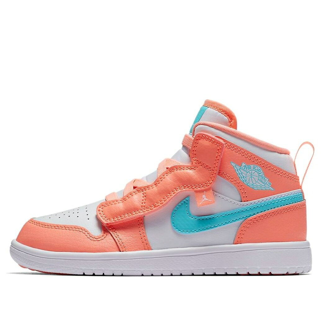 ナイキ ジョーダン ミッド 白色 ホワイト 橙 オレンジ 'WHITE ORANGE' ジュニア キッズ JORDAN (PS) AIR 1 MID ALT AT4612-814 / WHITE ORANGE ベビー マタニティ スニーカー