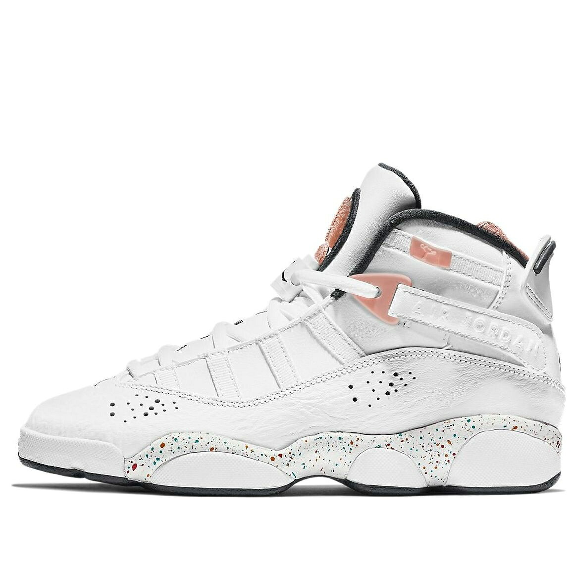 ナイキ ジョーダン リング 白色 ホワイト 橙 オレンジ 'ARCTIC ORANGE' ジュニア キッズ JORDAN (GS) AIR 6 RINGS 323419-180 / WHITE ANTHRACITE ARCTIC ORANGE ベビー マタニティ スニーカー|スニケス