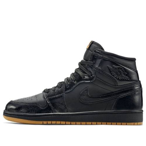 ナイキ ジョーダン 黒いこと 黒いこと 赤銅色 赤銅色 \u0027GUM BOTTOM\u0027 スニーカー メンズ JORDAN AIR 1 RETRO 555088-020 / BLACK GUM LIGHT BROWN BLK スニーカー-メンズ靴