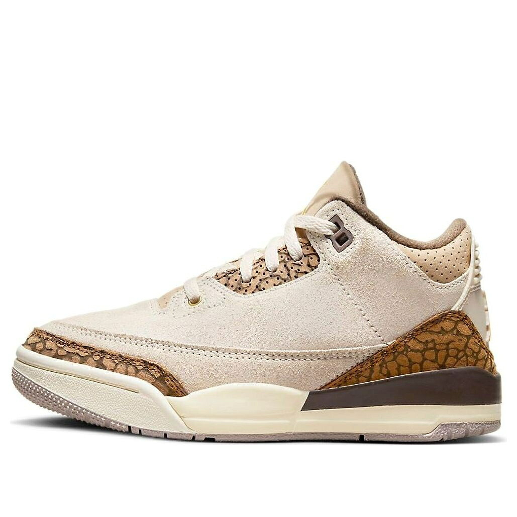 ナイキ ジョーダン 茶色 ブラウン 'PALOMINO' ジュニア キッズ JORDAN (PS) AIR 3 RETRO DM0966-102 / LIGHT OREWOOD BROWN METALLIC ベビー マタニティ スニーカー｜スニケス