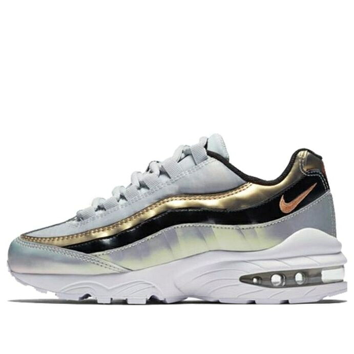 ナイキ マックス 赤 赤いこと 薄墨色 薄墨色 エア湖マックス \u0027METALLIC BRONZE\u0027 御坊っちゃん キッズ NIKE (GS) AIR MAX 95 SE RED AJ1899-001 / GREY もの言う花 マタニティ スニーカー