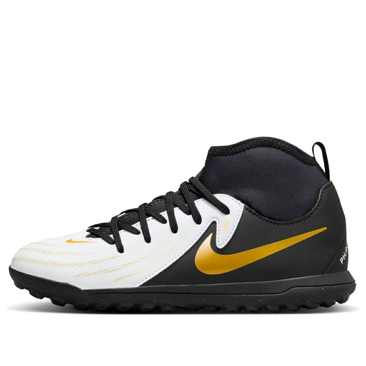 ナイキ クラブ 黒色 ブラック 白色 ホワイト ゴールド 'WHITE GOLD' ジュニア キッズ NIKE (GS) PHANTOM LUNA II CLUB TF BLACK METALLIC FJ2607-100 / WHITE BLACK METALLIC GOLD ベビー マタニティ スニーカー|スニケス