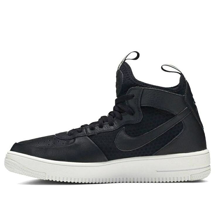 ナイキ ミッド 黒色 ブラック 白色 ホワイト エアフォース 'BLACK' スニーカー メンズ NIKE AIR FORCE 1 ULTRAFORCE MID 864014-001 / BLACK WHITE｜スニケス
