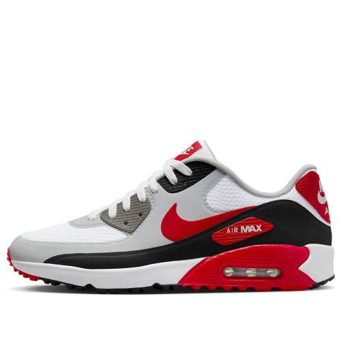 ナイキ マックス ゴルフ 黒色 ブラック 白色 ホワイト エアマックス 'WHITE RED' スニーカー メンズ NIKE AIR MAX 90 GOLF BLACK UNIVERSITY DX5999-162 / WHITE BLACK PHOTON DUST｜スニケス 51,120円
