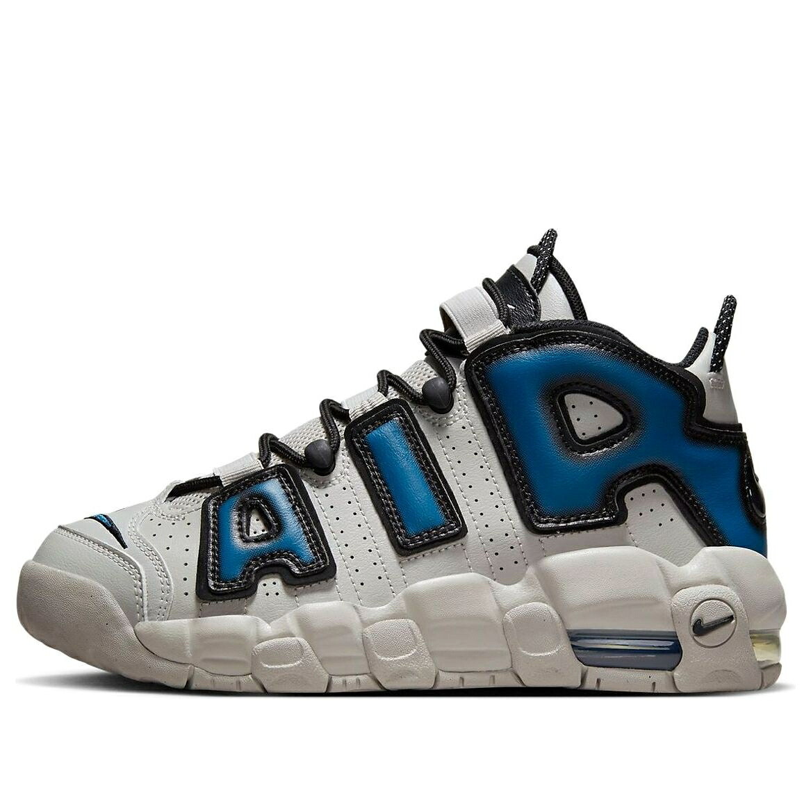 ナイキ アップテンポ ピュア プラチナム エアモアアップテンポ モアテン 'INDUSTRIAL BLUE' ジュニア キッズ NIKE (GS) AIR MORE UPTEMPO FJ1387-001 / PURE PLATINUM BURNISHED TEAL ベビー マタニティ スニーカ｜スニケス