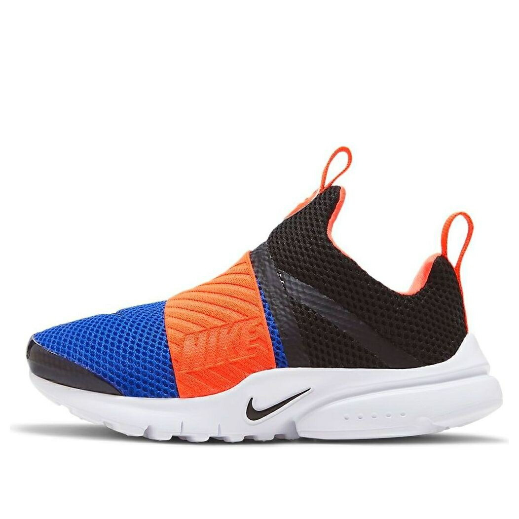 ナイキ プレスト 黒色 ブラック 橙 オレンジ 青色 ブルー 'BLUE ORANGE' ジュニア キッズ NIKE (PS) PRESTO EXTREME 870023-004 / BLACK ORANGE BLUE ベビー マタニティ スニーカー