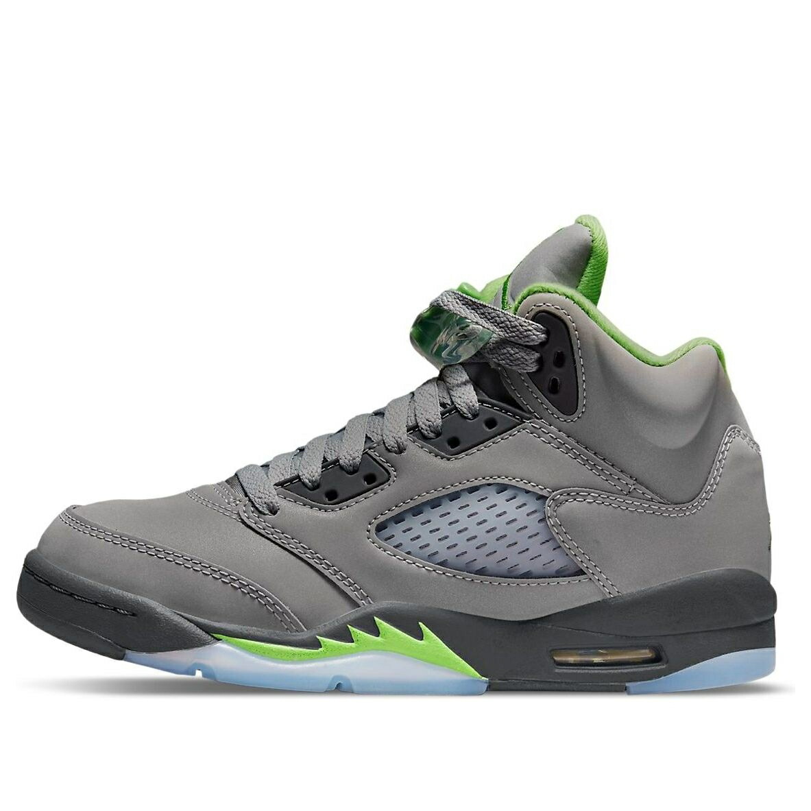 ナイキ ジョーダン 銀色 シルバー 緑 グリーン 灰色 グレー GREEN BEAN ジュニア キッズ JORDAN (GS) AIR 5 RETRO 2022 DQ3734-003 / SILVER GREEN BEAN FLINT GREY ベビー マタニティ スニーカー