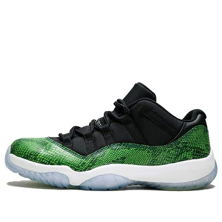 ナイキ ジョーダン 黒いこと 黒いこと 白いこと 白いこと \u0027SNAKE\u0027 スニーカー メンズ JORDAN AIR 11 RETRO LOW 528895-033 / BLACK NIGHTSHADE WHITE VOLT ICE