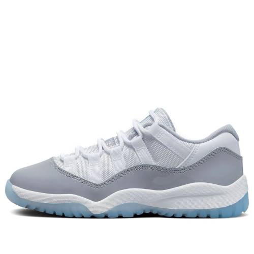 ナイキ ジョーダン 白色 ホワイト 灰色 グレー 'CEMENT GREY' ジュニア キッズ JORDAN (PS) AIR 11 RETRO LOW 505835-140 / WHITE GREY ベビー マタニティ スニーカー