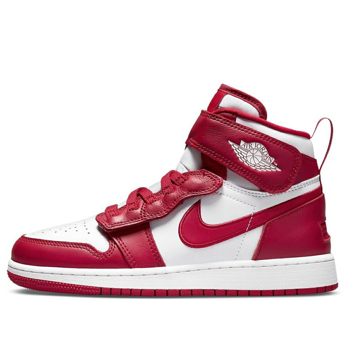 ナイキ ジョーダン ハイ 白色 ホワイト 赤 レッド CARDINAL RED ジュニア キッズ JORDAN (GS) AIR 1 HIGH FLYEASE DC7986-601 / WHITE RED ベビー マタニティ スニーカー
