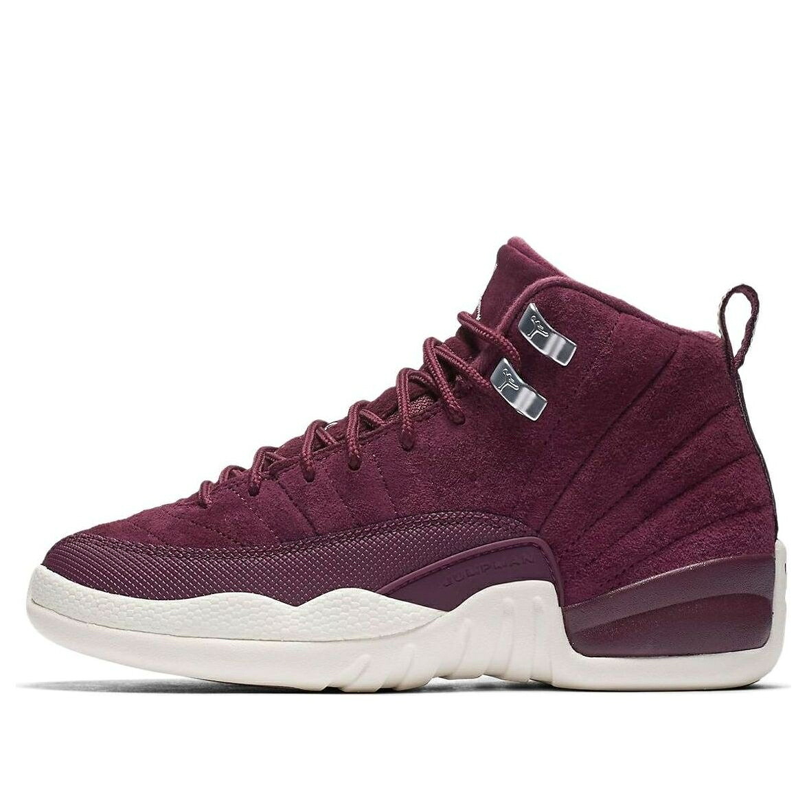 ナイキ ジョーダン 銀色 シルバー 'BORDEAUX' ジュニア キッズ JORDAN (GS) AIR 12 RETRO 153265-617 / BORDEAUX METALLIC SILVER SAIL ベビー マタニティ スニーカー|スニケス