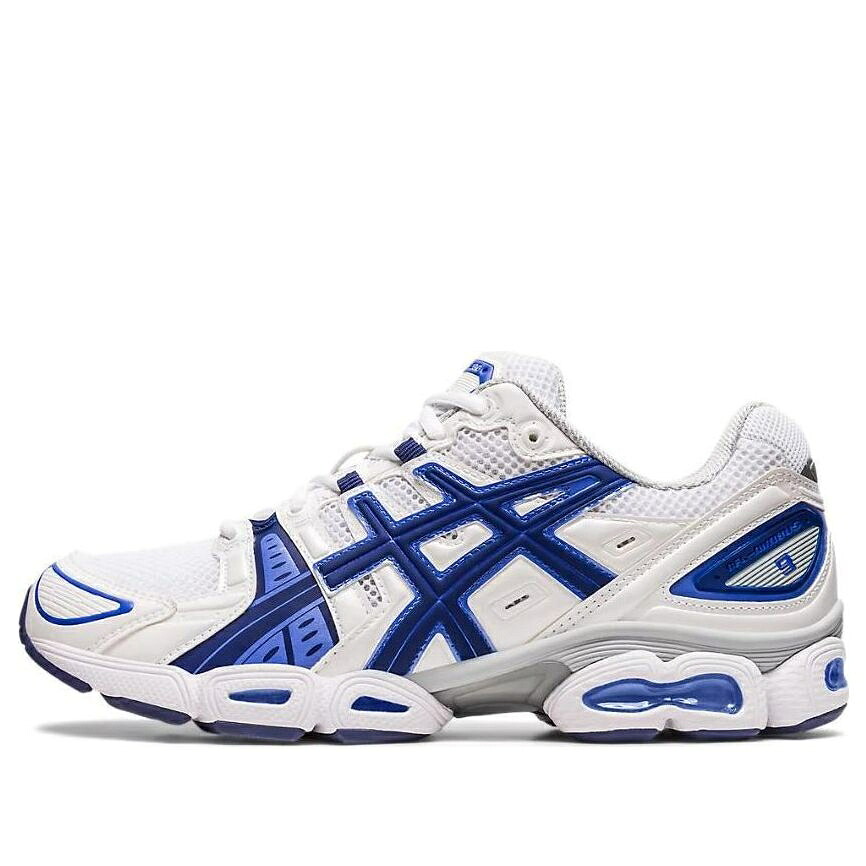 アシックス 藍色 インディゴ 白いこと 白いこと 青味 青み しろがね色 しろがね色 \u0027WHITE BLUE\u0027 スニーカー メンズ ASICS GEL-NIMBUS 9 INDIGO 1201A424-103 / WHITE BLUE SILVER