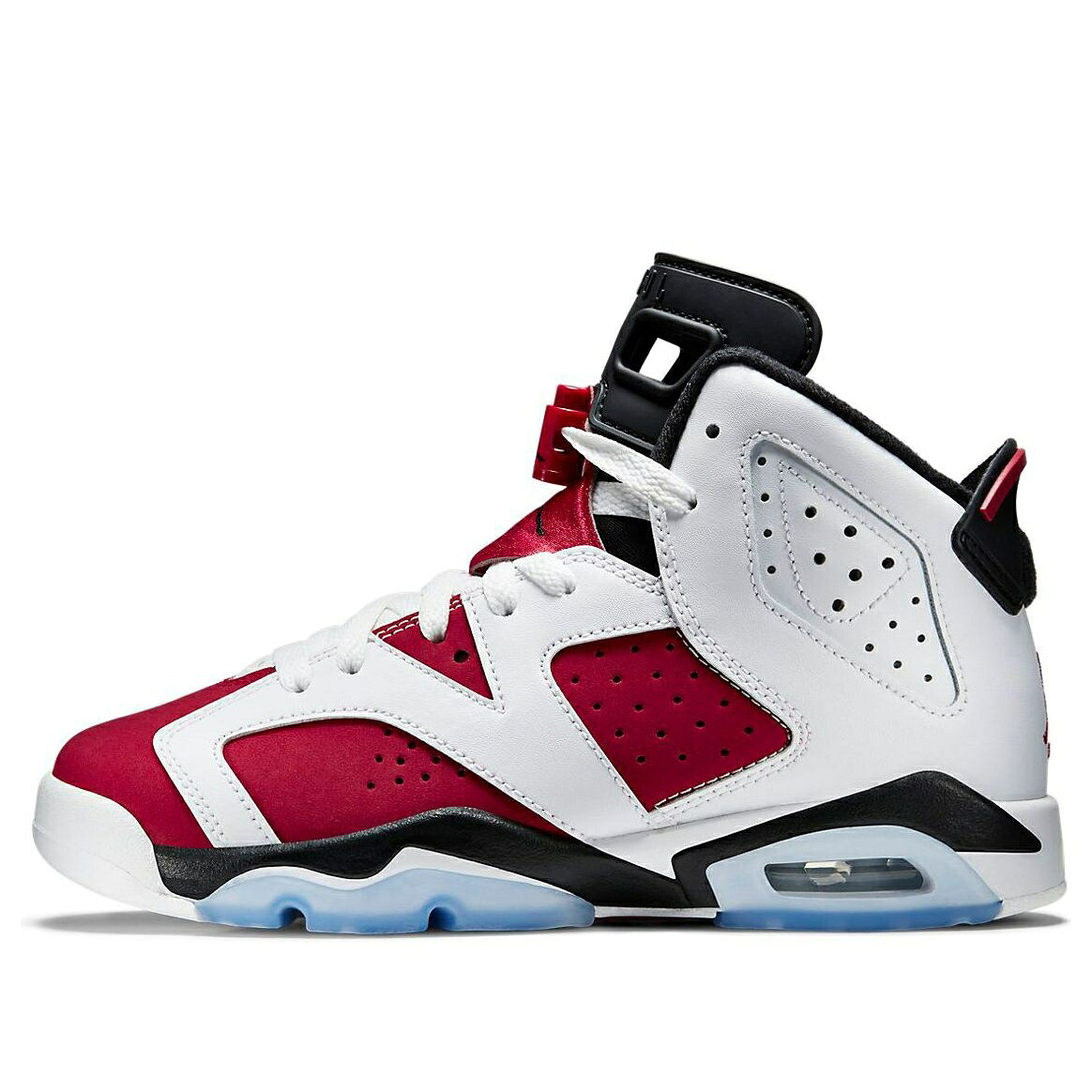 ナイキ ジョーダン 白色 ホワイト 黒色 ブラック 'CARMINE' ジュニア キッズ JORDAN (GS) AIR 6 RETRO 384665-160 / WHITE CARMINE BLACK ベビー マタニティ スニーカー