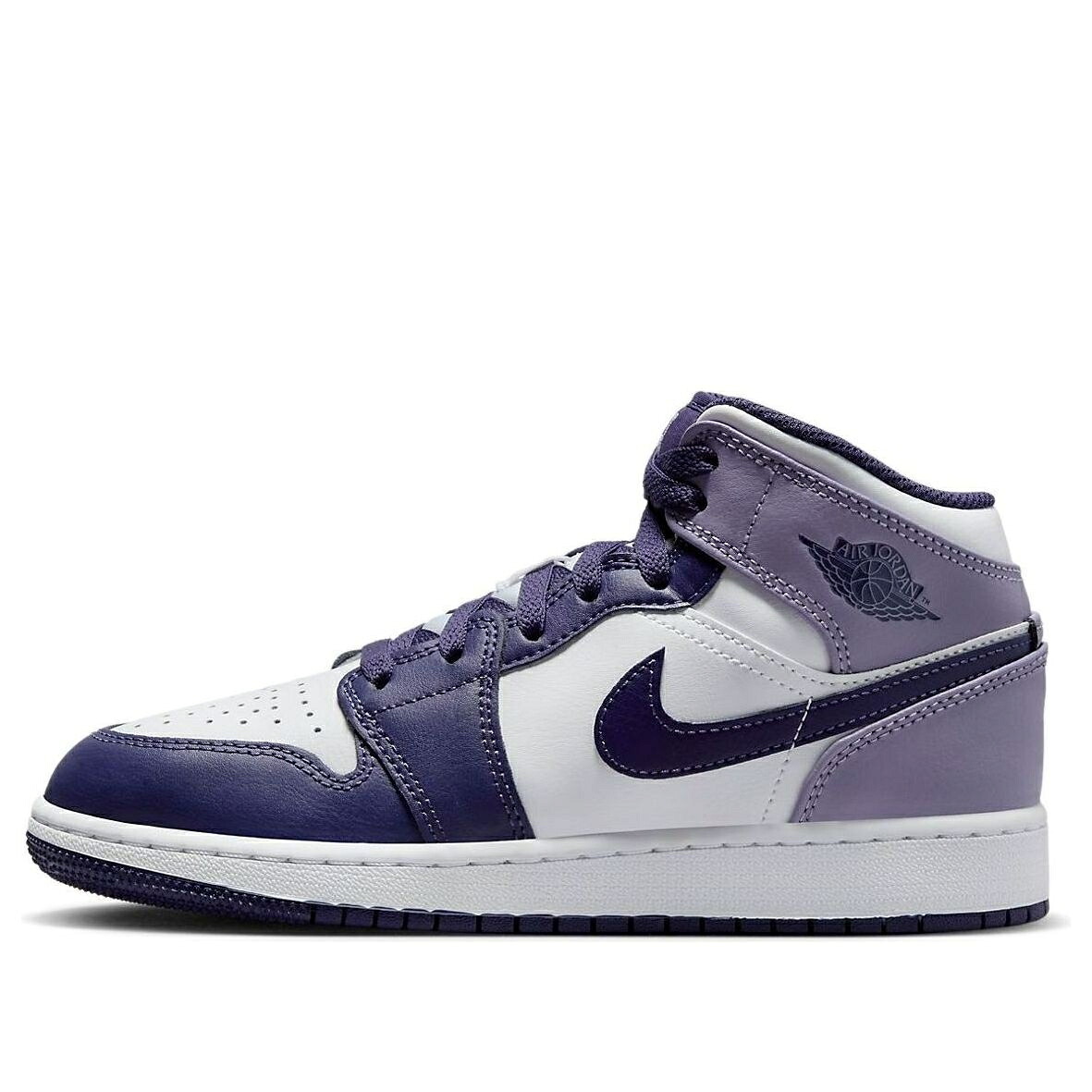 ナイキ ジョーダン ミッド スカイ 紫 パープル 白色 ホワイト 'SKY PURPLE' ジュニア キッズ JORDAN (GS) AIR 1 MID J DQ8423-515 / SKY J PURPLE WHITE SKY J LIGHT ベビー マタニティ スニーカー｜スニケス