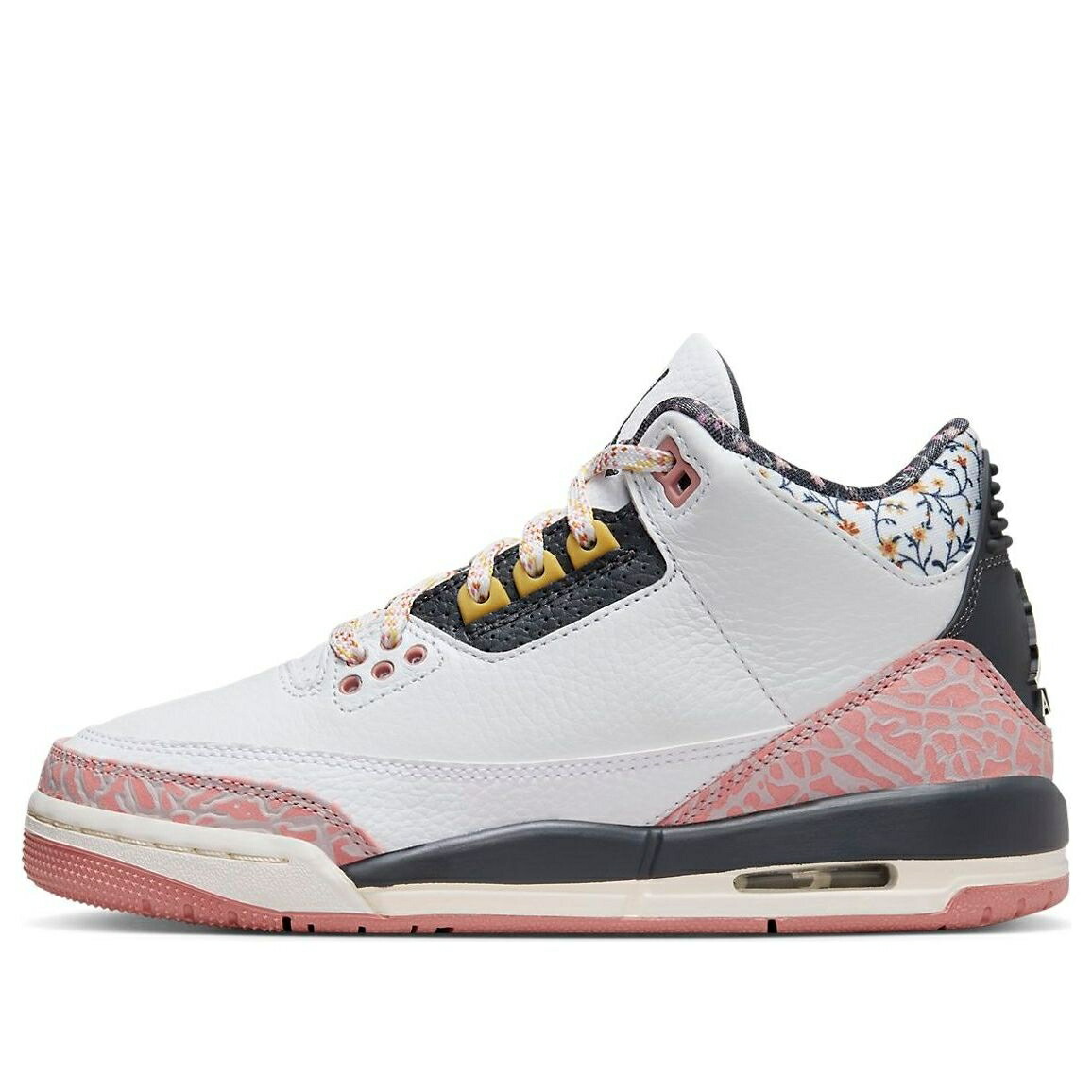 ナイキ ジョーダン 白色 ホワイト 赤 レッド VINTAGE FLORAL ジュニア キッズ JORDAN (GS) AIR 3 RETRO 441140-100 / WHITE ANTHRACITE RED STARDUST ベビー マタニティ スニーカー