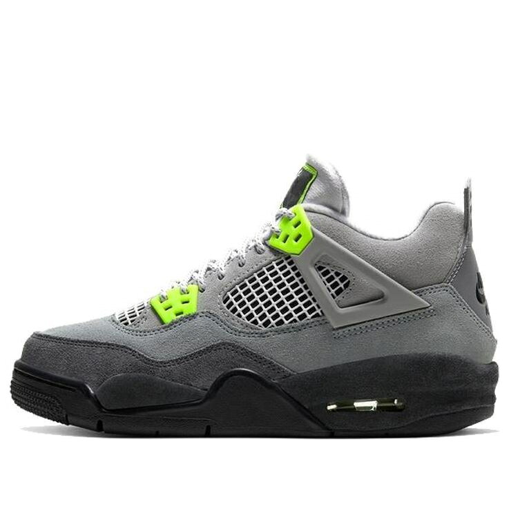 ナイキ ジョーダン クール 灰色 グレー 'NEON 95' ジュニア キッズ JORDAN (GS) AIR 4 RETRO SE CT5343-007 / COOL GREY VOLT WOLF GREY ベビー マタニティ スニーカー