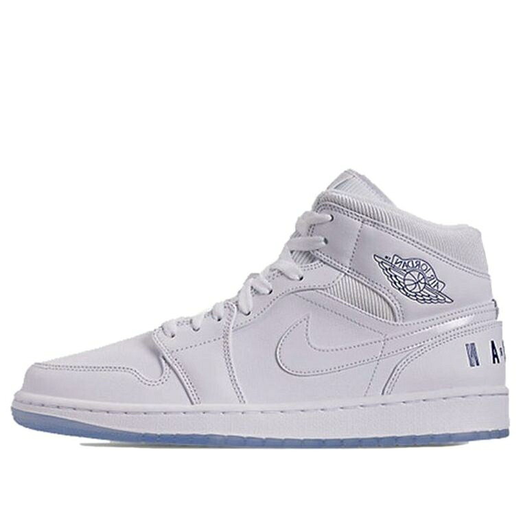 ナイキ ジョーダン ミッド 白色 ホワイト 'WHITE CONCORD' スニーカー メンズ JORDAN AIR 1 RETRO MID BQ6578-100 / WHITE