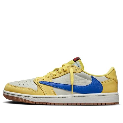 ナイキ ジョーダン 黄色 イエロー 白色 ホワイト トラヴィススコット 'CANARY' スニーカー レディース JORDAN (WMNS) AIR 1 RETRO LOW OG SP X TRAVIS SCOTT DZ4137-700 / YELLOW WHITE|スニケス