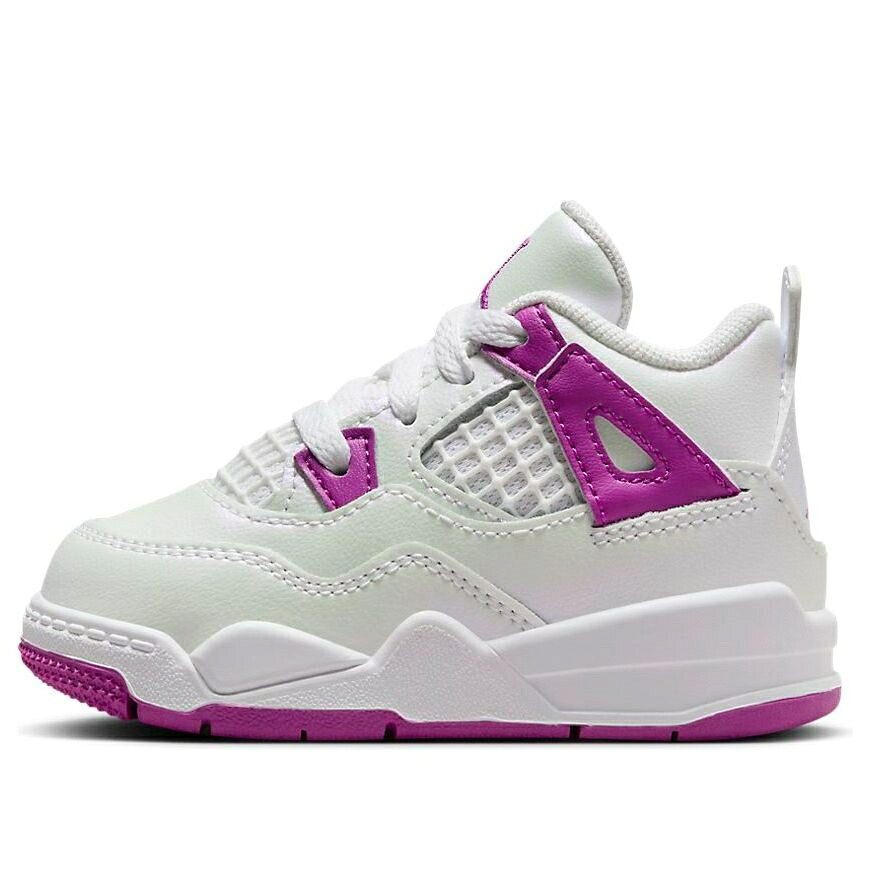 ナイキ ジョーダン 白いこと 白いこと 紫 相撲取り草 \u0027HYPER VIOLET\u0027 もの言う花 JORDAN (TD) AIR 4 RETRO FQ1313-151 / WHITE HYPER VIOLET