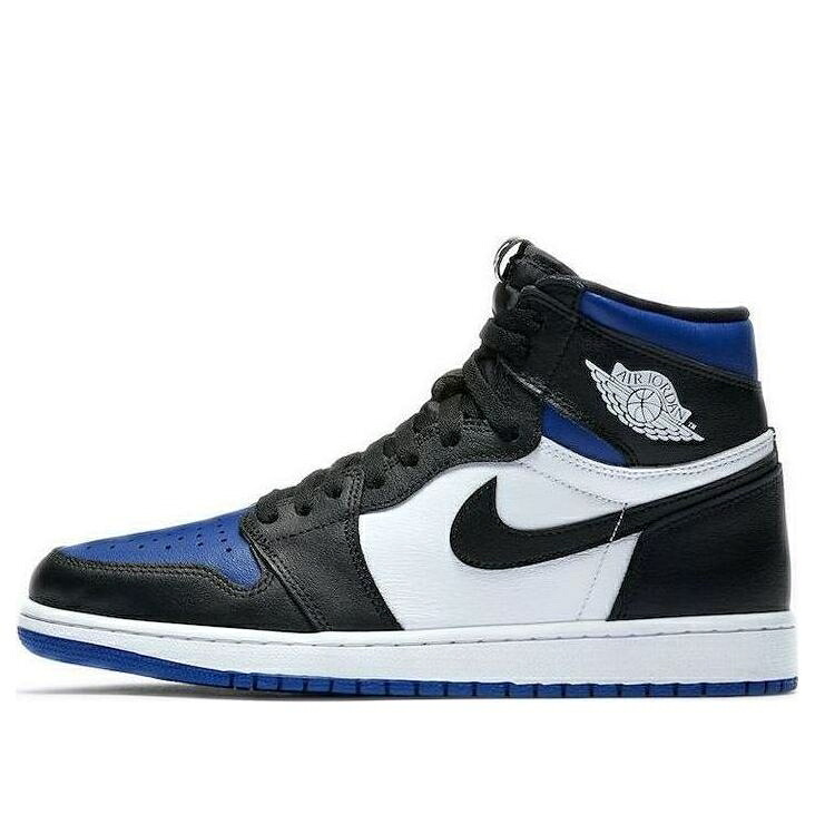 ナイキ ジョーダン ご機嫌 黒いこと 黒いこと 白いこと 白いこと 競り合い \u0027ROYAL TOE\u0027 競り合いロイヤル 青 青み スニーカー メンズ JORDAN AIR 1 RETRO HIGH OG 555088-041 / BLACK WHITE GAME ROYAL