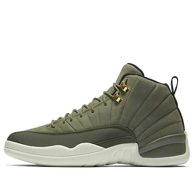 ナイキ ジョーダン オリーブ 黒色 ブラック 'CLASS 2003' スニーカー メンズ JORDAN AIR 12 RETRO CP3 OF 130690-301 / OLIVE CANVAS SAIL BLACK METALLIC
