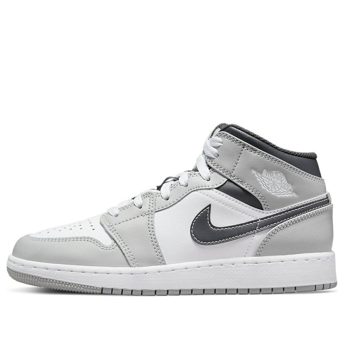 ナイキ ジョーダン ミッド 灰色 グレー LIGHT GREY ジュニア キッズ JORDAN (GS) AIR 1 MID SMOKE 554725-078 / GREY ベビー マタニティ スニーカー