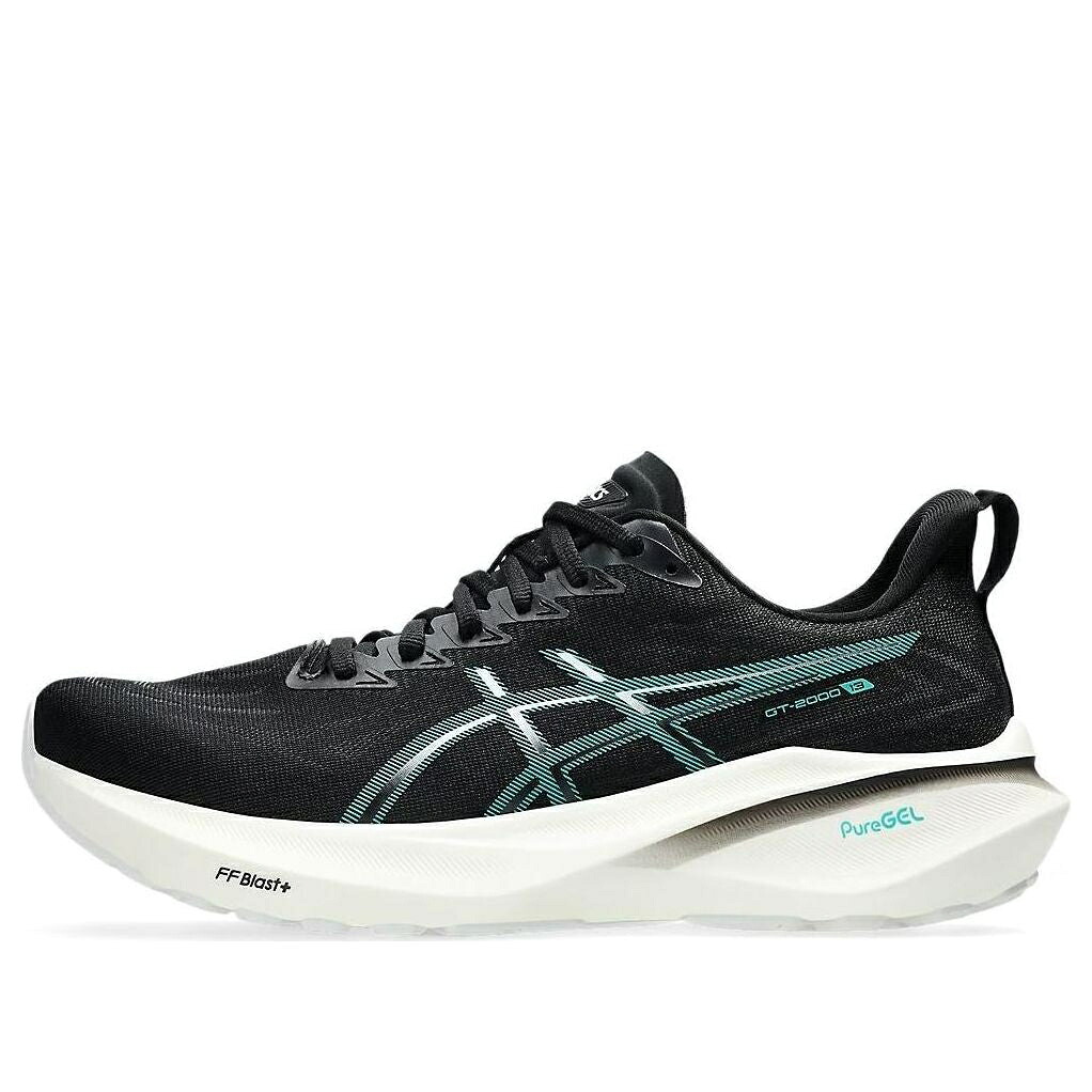 アシックス サー青二才 縮くれる ウェイブ 黒いこと 黒いこと \u0027BLACK TEAL\u0027 スニーカー メンズ ASICS GT-2000 13 WAVE 1011B861-004 / BLACK WAVE TEAL