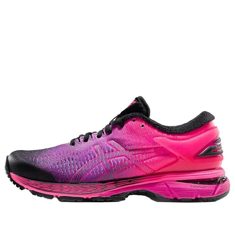 アシックス 黒色 ブラック 赤 レッド 紫 パープル 'PINK' スニーカー レディース ASICS (WMNS) GEL-KAYANO 25 SP 1012A028-001 / BLACK RED PURPLE|スニケス
