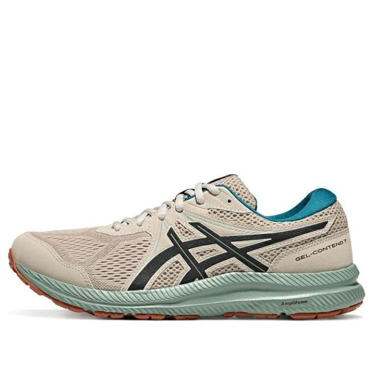 アシックス ベージュ 黒いこと 黒いこと 緑 緑であること 赤銅色 赤銅色 \u0027BEIGE GREEN\u0027 スニーカー メンズ ASICS GEL-CONTEND 7 SNEAKERS 1011B730-250 / BEIGE BLACK GREEN TEAL BROWN