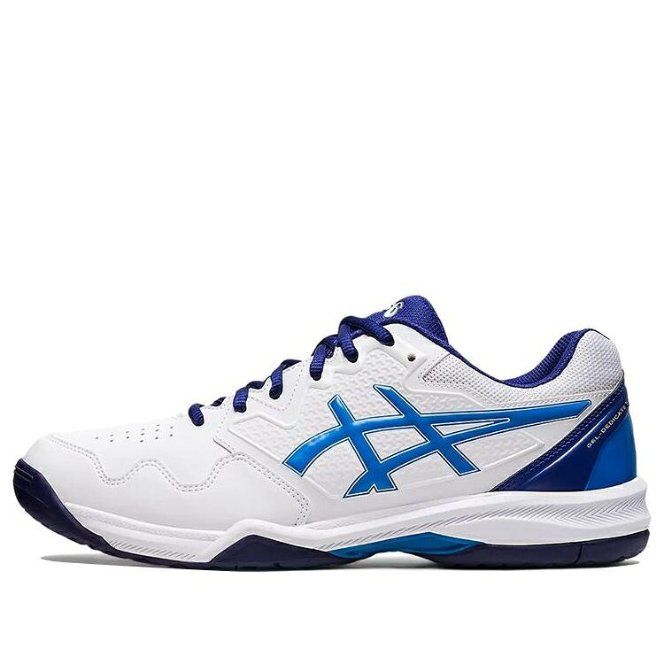 アシックス 白色 ホワイト 青色 ブルー 'WHITE BLUE' スニーカー メンズ ASICS GEL-DEDICATE 7 ELECTRIC 1041A223-103 / WHITE BLUE｜スニケス