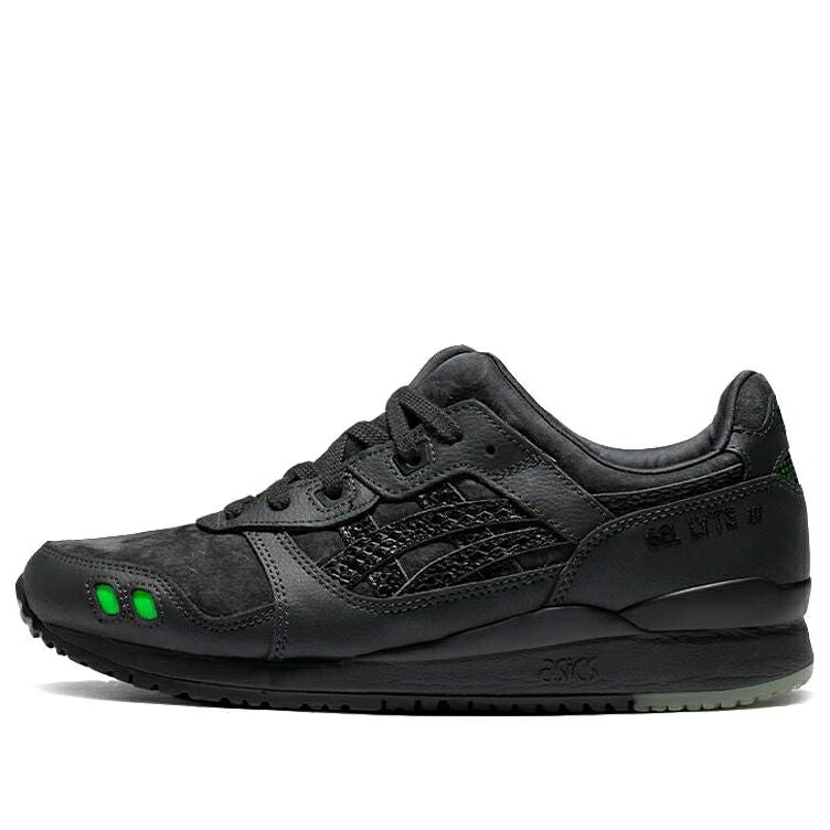 アシックス ゲルライト 黒色 ブラック 'BLACK PYTHON' スニーカー メンズ ASICS X ATMOS GEL-LYTE 3 OG 1201A807-001 / BLACK｜スニケス