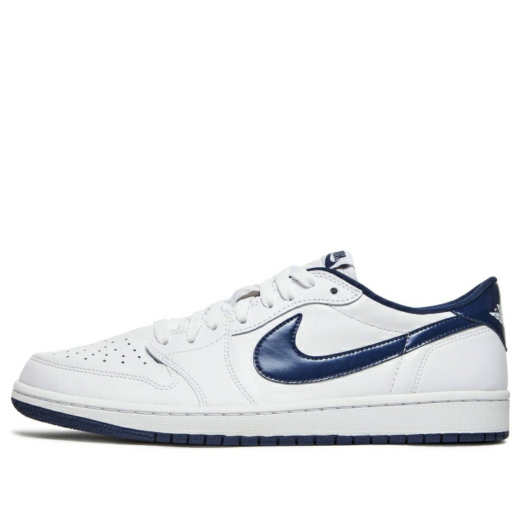 ナイキ ジョーダン 白いこと 白いこと \u0027MIDNIGHT NAVY\u0027 スニーカー メンズ JORDAN AIR 1 LOW RETRO OG 705329-106 / WHITE