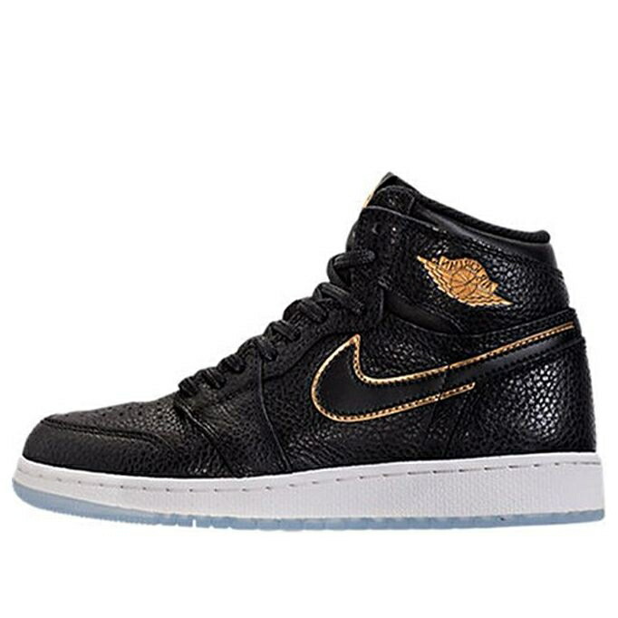 ナイキ ジョーダン ハイ 黒色 ブラック ゴールド 白色 ホワイト CITY FLIGHT ジュニア キッズ JORDAN (GS) AIR 1 RETRO HIGH OG OF 575441-031 / BLACK METALLIC GOLD SUMMIT WHITE ベビー マタニティ スニーカー