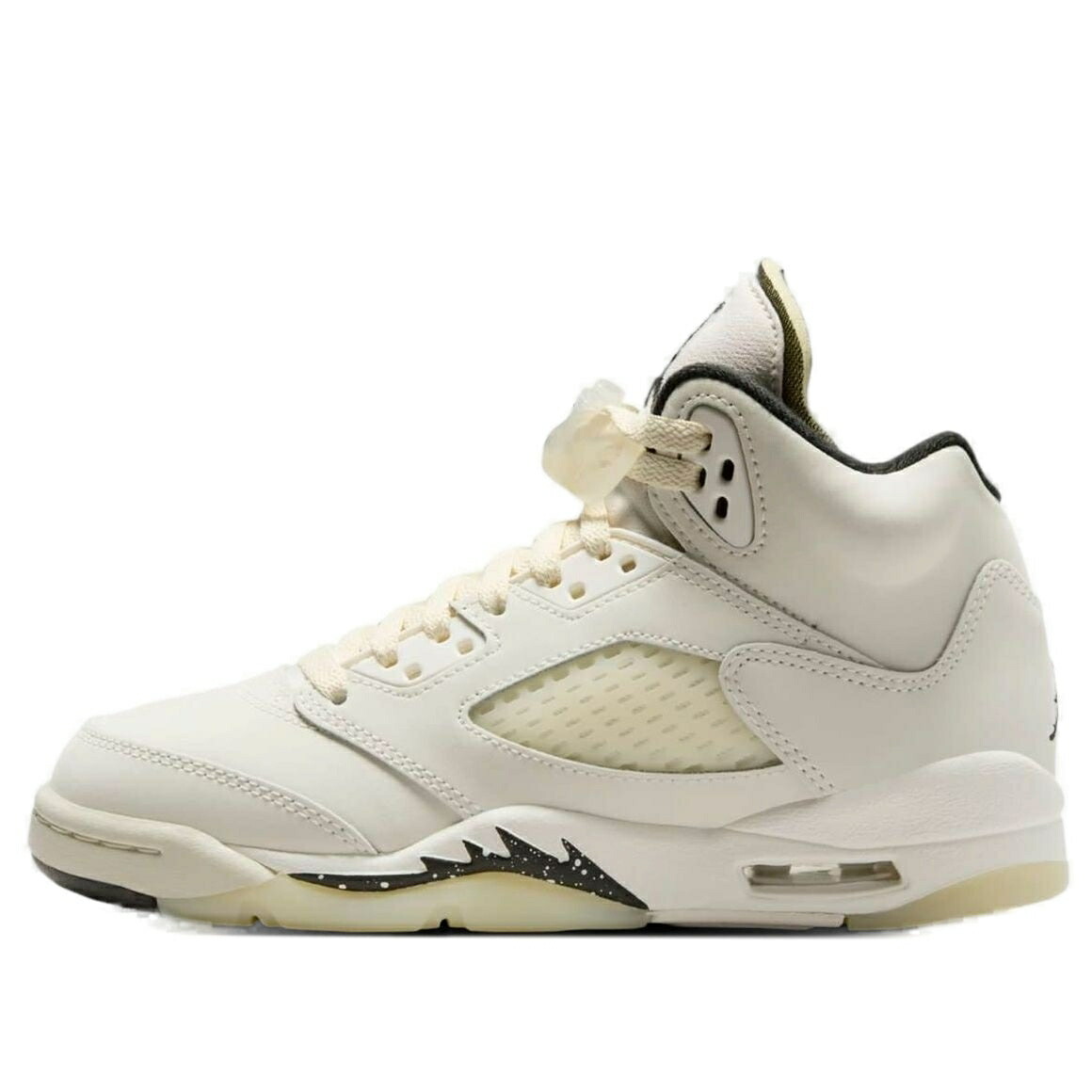 ナイキ ジョーダン 黒色 ブラック 茶色 ブラウン AIL ジュニア キッズ JORDAN (GS) AIR 5 RETRO SE FQ3682-100 / SAIL BLACK LIGHT OREWOOD BROWN ベビー マタニティ スニーカー