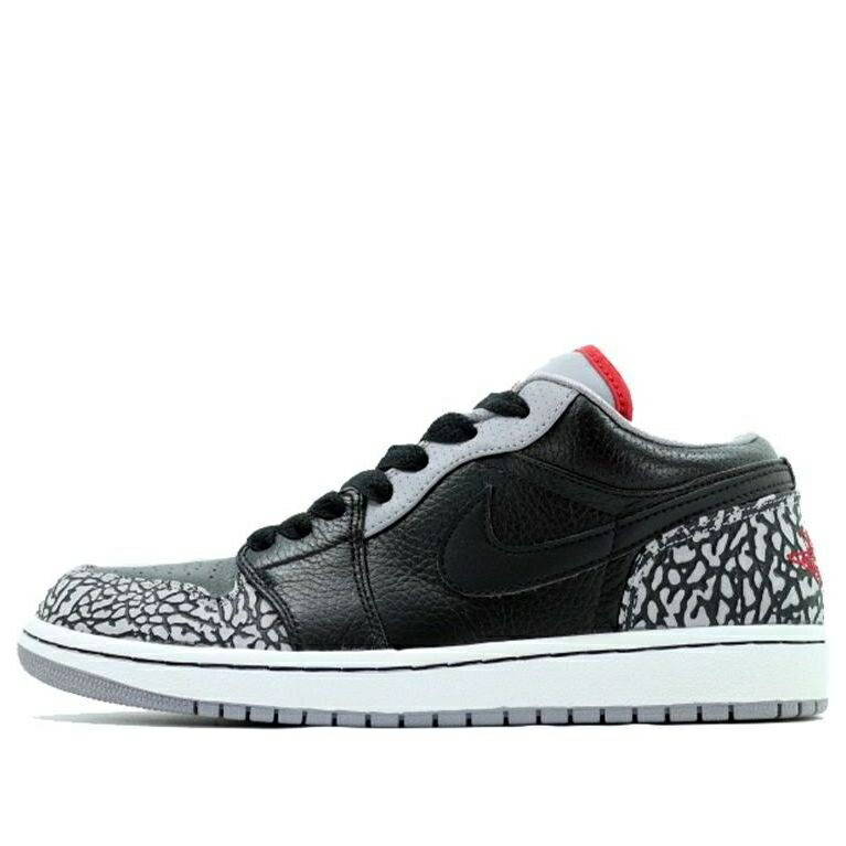 ナイキ ジョーダン ファット 黒色 ブラック 灰色 グレー ピンク 'BLACK CEMENT' スニーカー メンズ JORDAN AIR 1 PHAT LOW 350571-061 / BLACK GREY PINK
