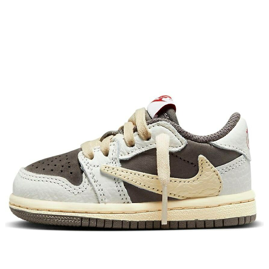 ナイキ ジョーダン 赤 赤いこと トラヴィススコット \u0027REVERSE MOCHA\u0027 もの言う花 JORDAN (TD) AIR 1 LOW OG X TRAVIS SCOTT DO5441-162 / SAIL UNIVERSITY RED TIDGEROCK