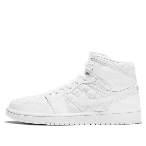 ナイキ ジョーダン ミッド 白いこと 白いこと \u0027WHITE QUILTED\u0027 スニーカー レディース JORDAN (WMNS) AIR 1 MID SE DB6078-100 / WHITE