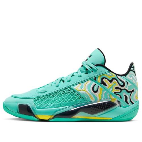 ナイキ ジョーダン 黒いこと 黒いこと \u0027GUO AILUN\u0027 スニーカー メンズ JORDAN AIR 38 LOW PE FZ3223-300 / HYPER TURQUOISE BLACK CANARY