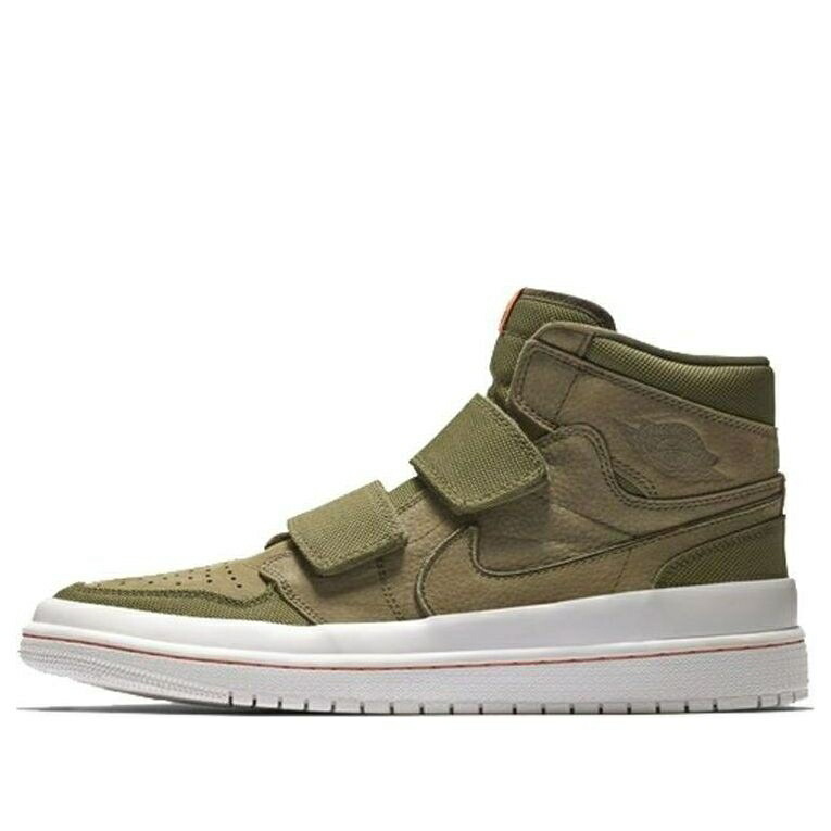 ナイキ ジョーダン ご機嫌 同盟罷業一回り オリーブ \u0027OLIVE CANVAS\u0027 スニーカー メンズ JORDAN AIR 1 RETRO HIGH DOUBLE STRAP AQ7924-305 / OLIVE CANVAS LIGHT BONE