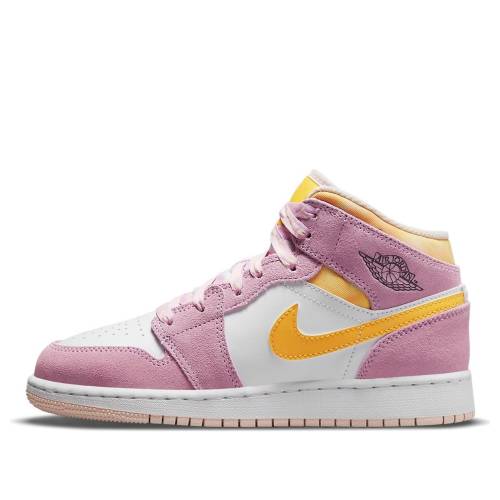 ナイキ ジョーダン ミッド サクラ色 \u0027ARCTIC PINK\u0027 御坊っちゃん キッズ JORDAN (GS) AIR 1 MID SE DC9517-600 / LIGHT ARCTIC PINK UNIVERSITY もの言う花 マタニティ スニーカー キッズ・ベビー・マタニティ-スニーカー-靴