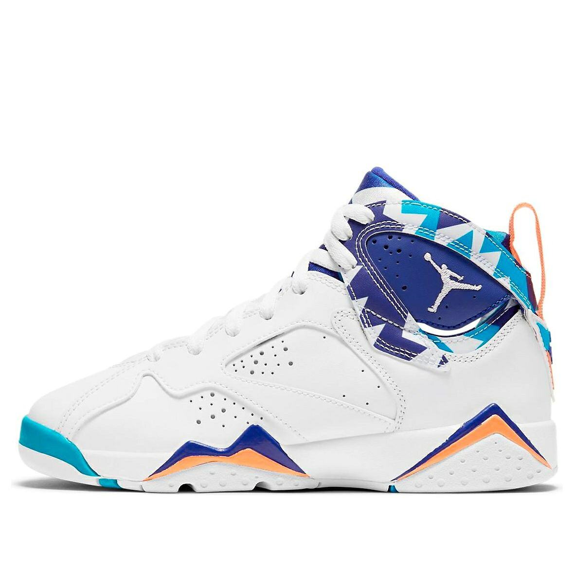 ナイキ ジョーダン 白いこと 白いこと 青味 青み \u0027CHLORINE BLUE\u0027 御坊っちゃん キッズ JORDAN (GS) AIR 7 RETRO 442960-100 / WHITE CHLORINE BLUE もの言う花 マタニティ スニーカー