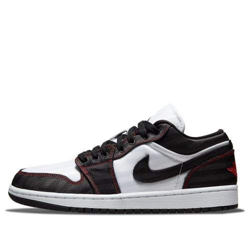 ナイキ ジョーダン 黒色 ブラック 白色 ホワイト 赤 レッド WHITE RED スニーカー レディース JORDAN (WMNS) AIR 1 LOW SE UTILITY BLACK DD9337-106 / WHITE BLACK GYM RED