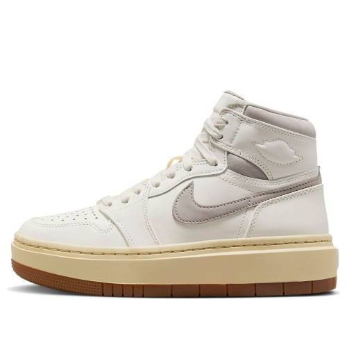 ナイキ ジョーダン ハイ 灰色 グレー カレッジ AIL BROWN スニーカー レディース JORDAN (WMNS) AIR 1 ELEVATE HIGH GREY GUM MEDIUM DZ3744-100 / SAIL COLLEGE GREY PALE VANILLA
