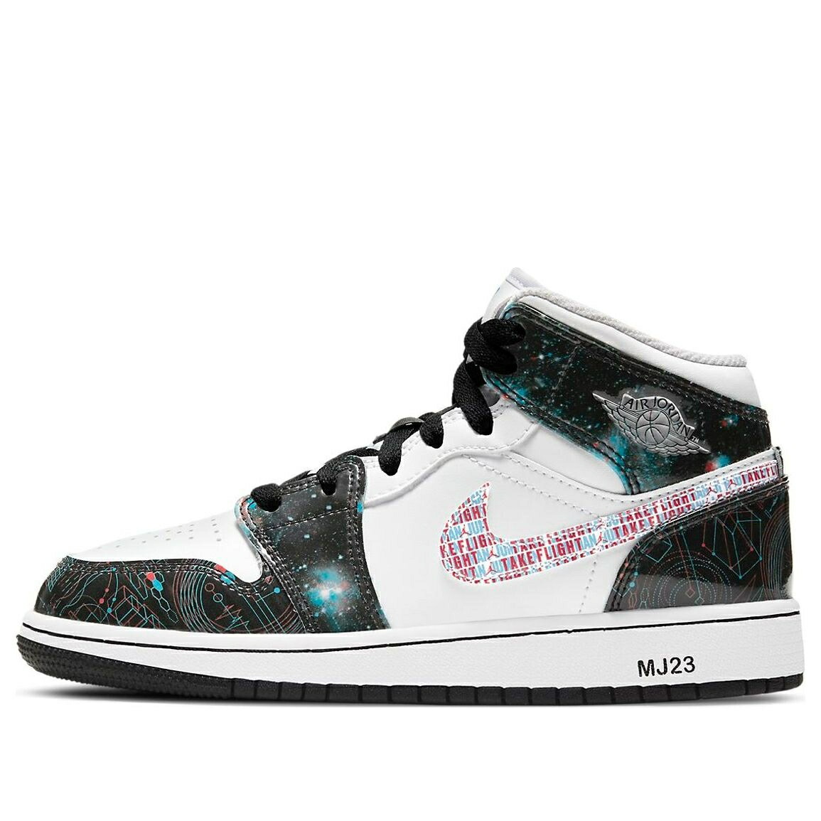 ナイキ ジョーダン ミッド 白色 ホワイト クリムゾン 青色 ブルー TAKE FLIGHT ジュニア キッズ JORDAN (GS) AIR 1 MID SE BQ6931-114 / WHITE BRIGHT CRIMSON BLUE HERO ベビー マタニティ スニーカー