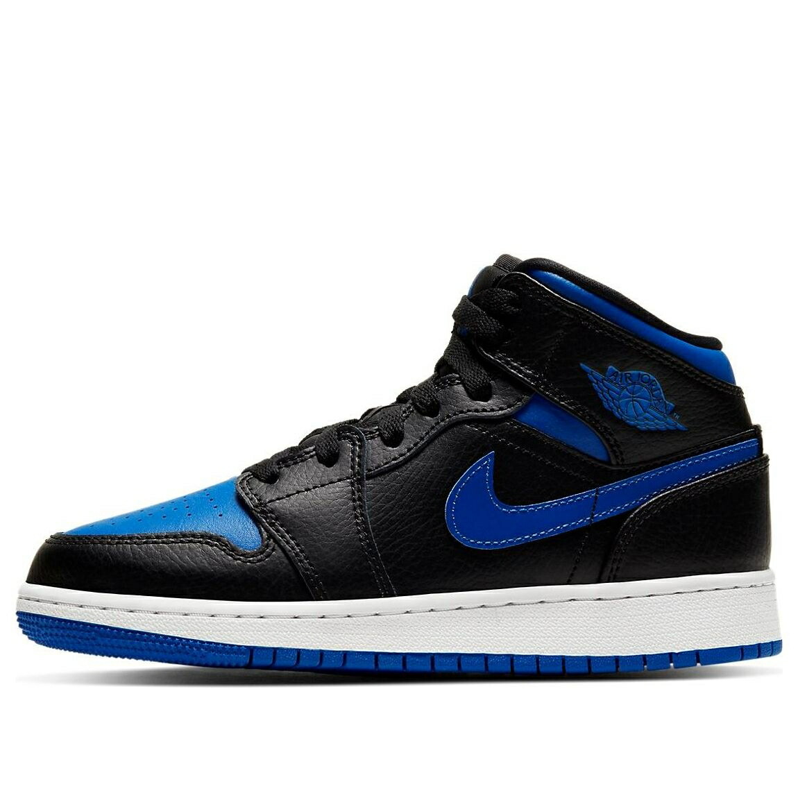 ナイキ ジョーダン ミッド 青色 ブルー 'BLACK ROYAL' ジュニア キッズ JORDAN (GS) AIR 1 MID HYPER 554725-068 / BLUE ベビー マタニティ スニーカー