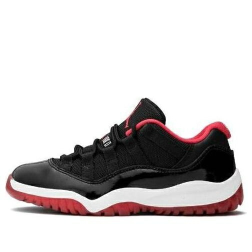 ナイキ ジョーダン 黒色 ブラック 赤 レッド 白色 ホワイト BRED ジュニア キッズ JORDAN (PS) AIR 11 RETRO LOW 505835-012 / BLACK TRUE RED WHITE ベビー マタニティ スニーカー
