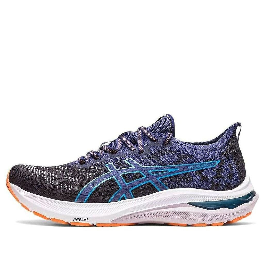 アシックス ニット 青色 ブルー 黒色 ブラック 藍色 インディゴ 'INDIGO PEACH' スニーカー メンズ ASICS GT-2000 11 MK KNIT BLUE 1011B566-001 / BLACK INDIGO BLUE